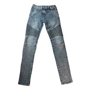 True Religion Jeans Mens 28x33 Blue Rocco Relaxed Skinny Acid Wash white tag